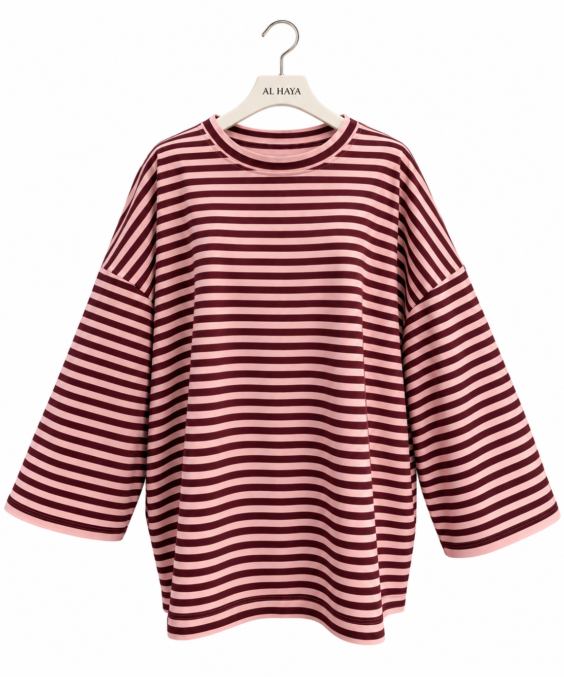 Pink and Red Striped Shirt